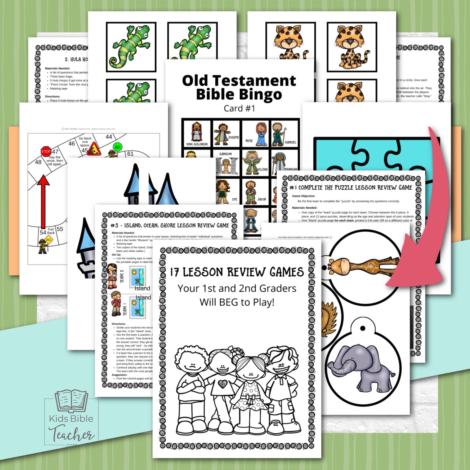 17 AMAZING Bible Lesson Review Games for 1st and 2nd Grades