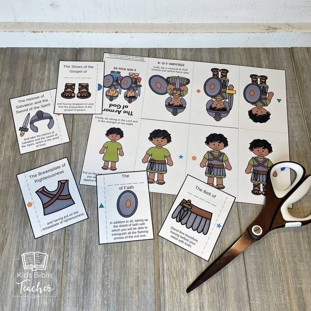 Armor of God Mini Book Craft for Kids