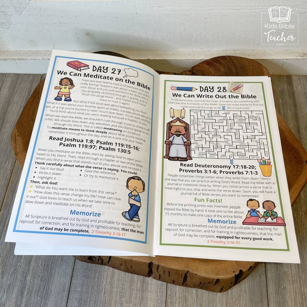 Introduction to the Bible Journal for Elementary Kids