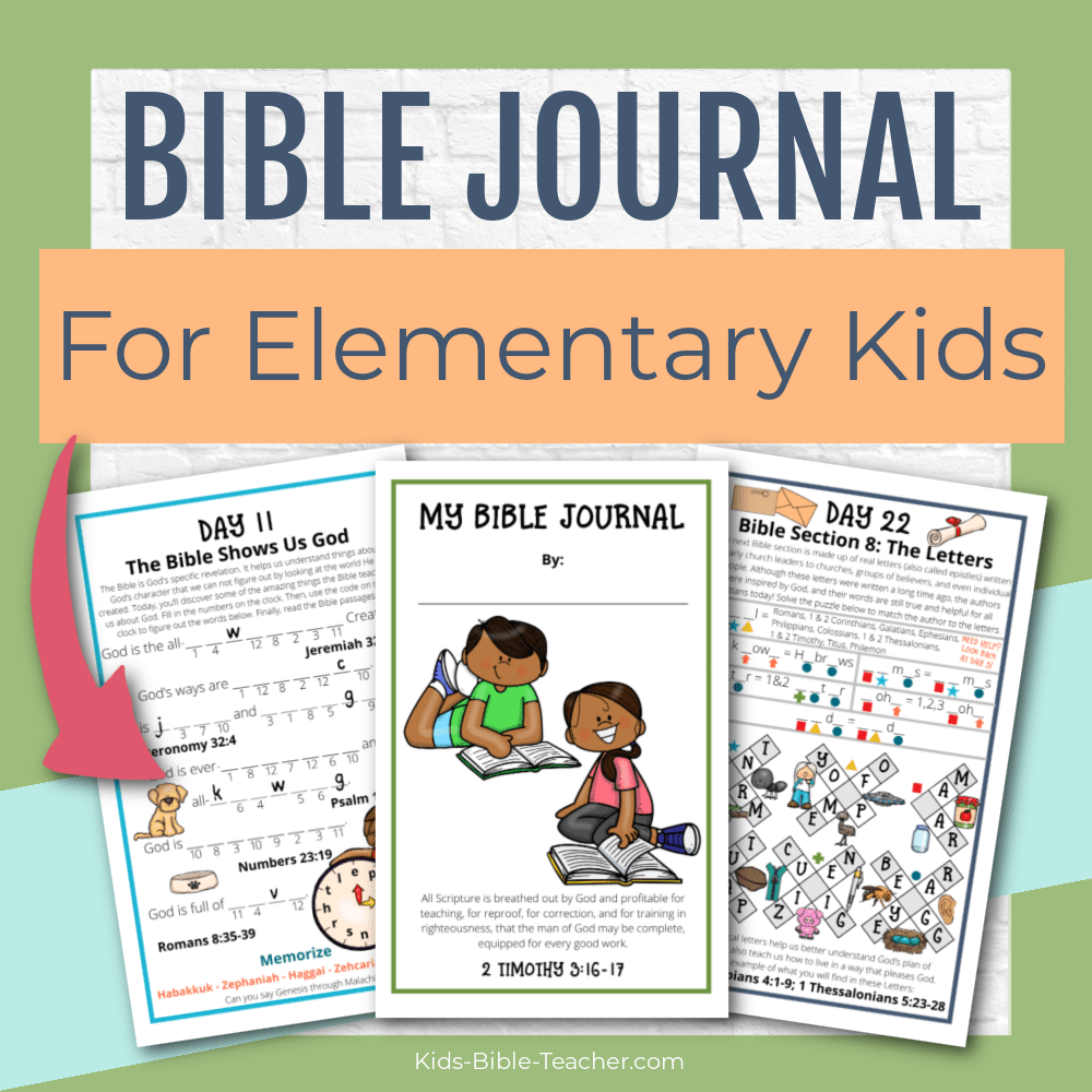Introduction to the Bible Journal for Elementary Kids