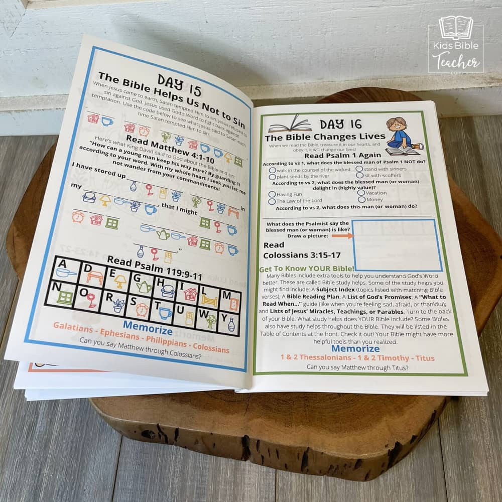 Introduction to the Bible Journal for Elementary Kids