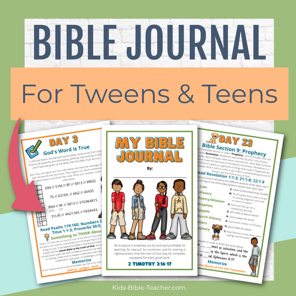 Introduction to the Bible Journal for Tweens and Teens