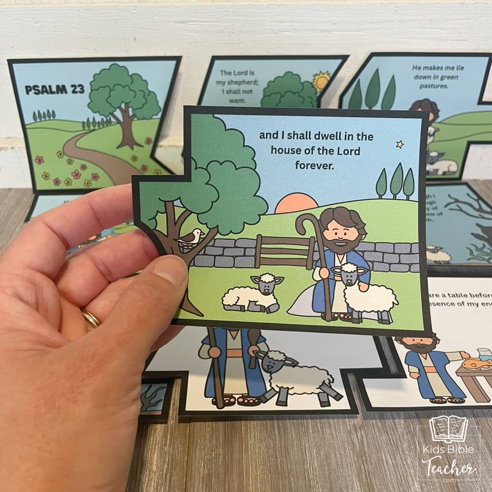 Psalm 23 Bible Puzzle for Kids
