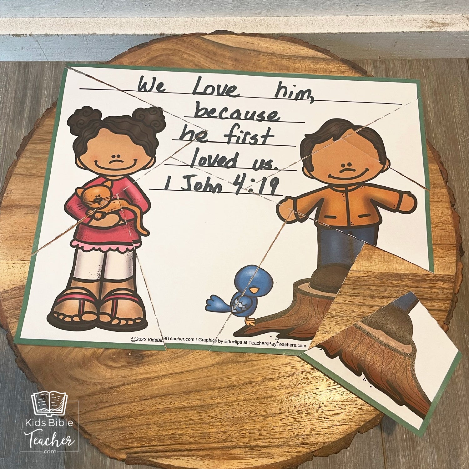 8 Bible Memory Verse Puzzles for Preschool and Kindergarten