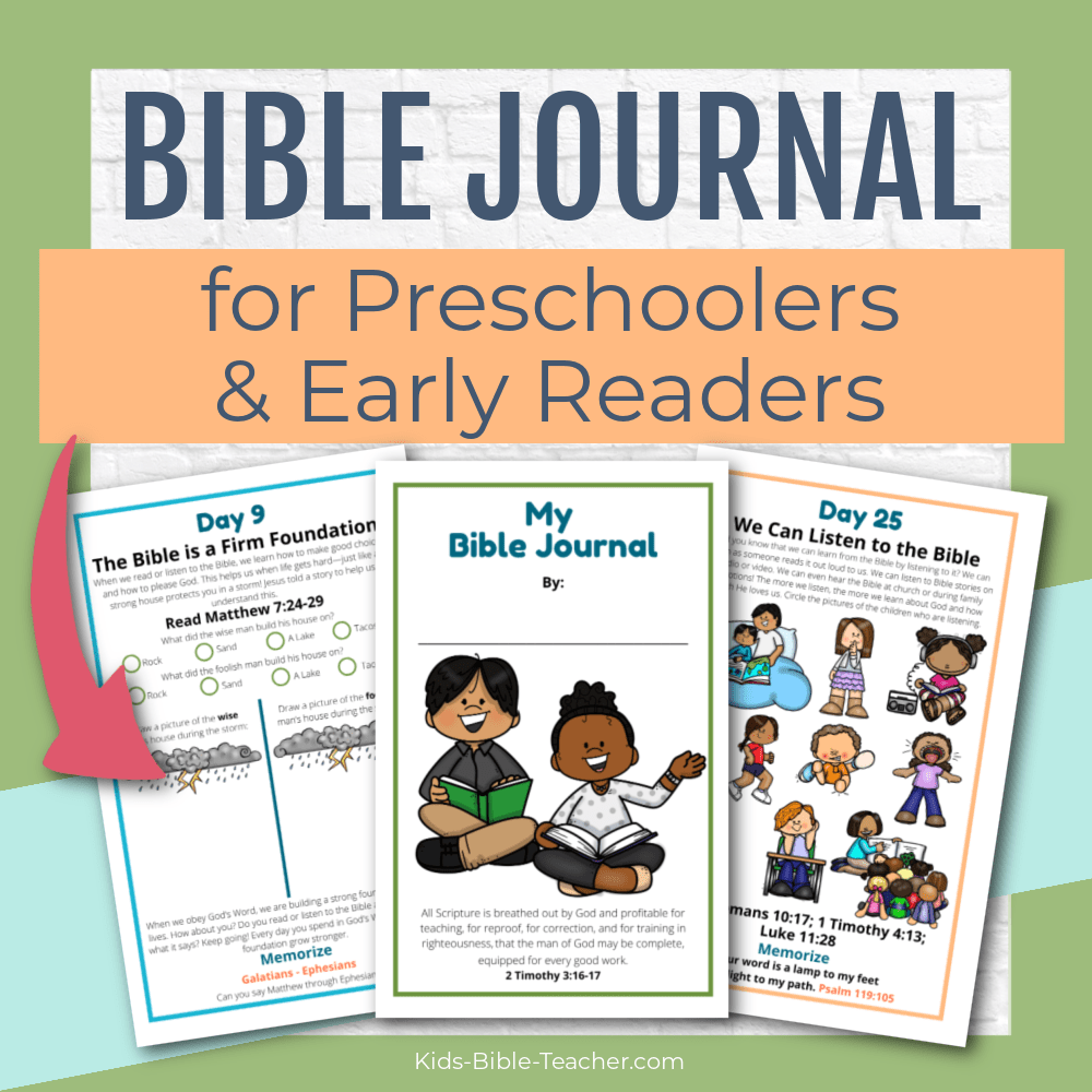 Introduction to the Bible Journal for Preschoolers and Early Readers