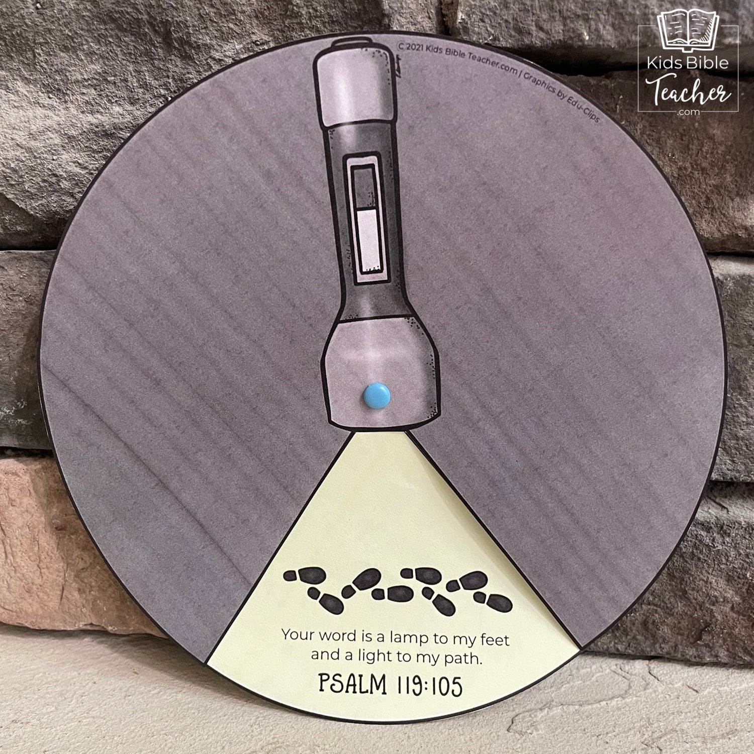 Bible Is My Light Spinner Craft for Kids