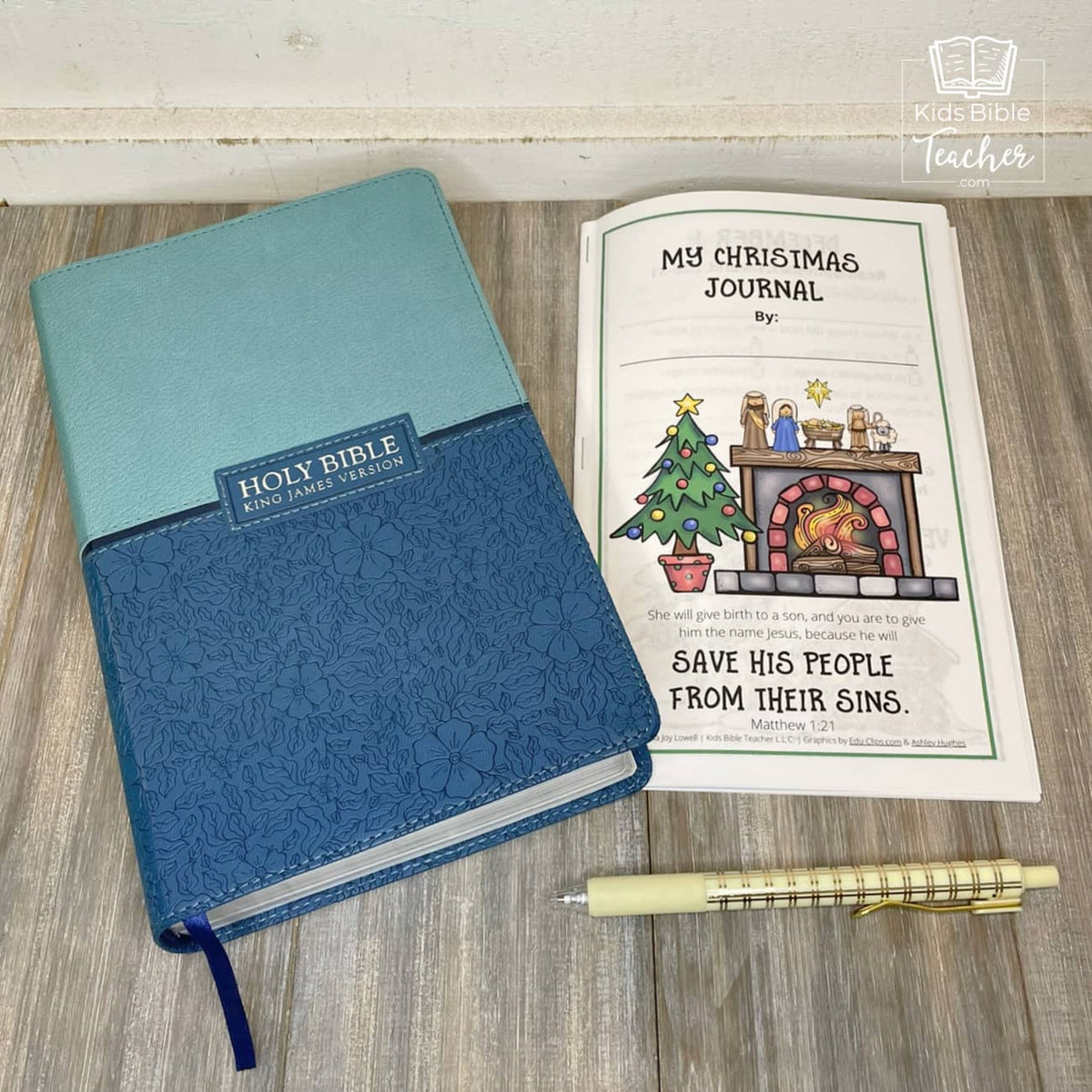 December Journal Pages with Bible Verses - Christmas Journal Pages for Advent