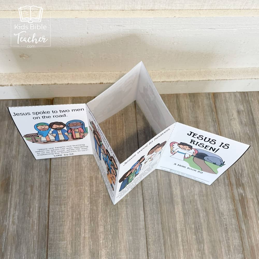 "Jesus Is Risen" Mini Book Easter Bible Craft for Kids