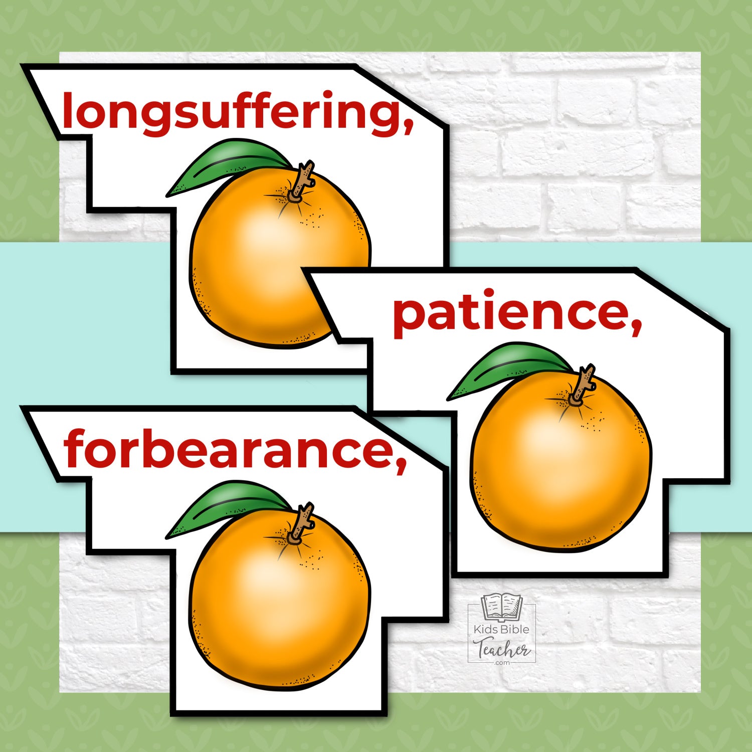 Fruit of the Spirit Puzzle for Kids with Galatians 5:22-23