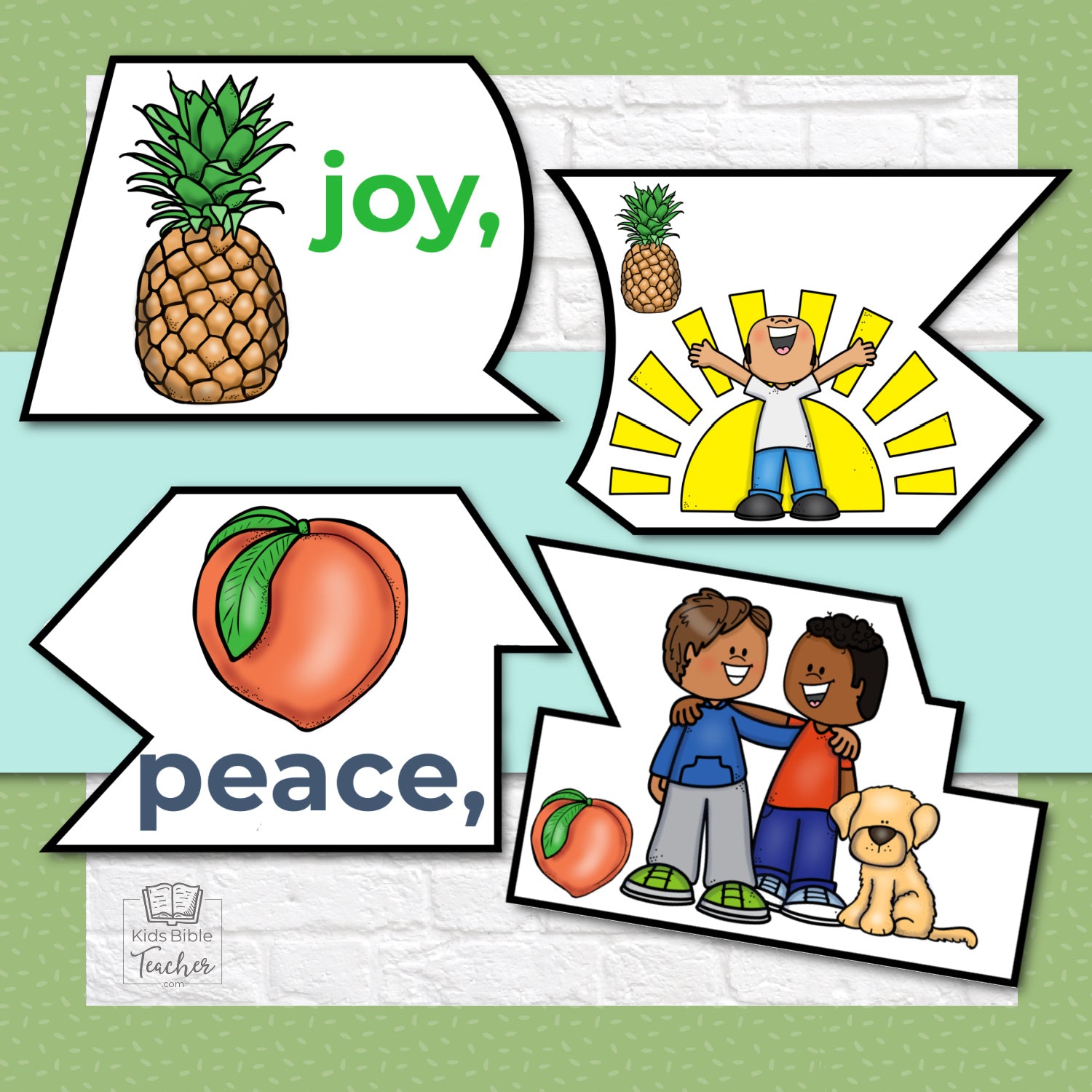 Fruit of the Spirit Puzzle for Kids with Galatians 5:22-23