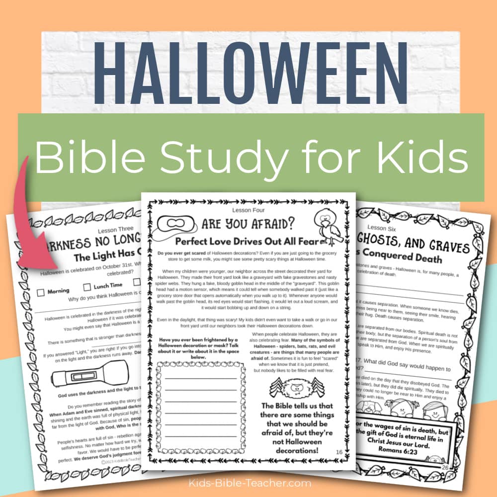 Halloween Bible Study for Kids: A Sweet Opportunity, Seeing the Gospel in Halloween (Printable PDF)