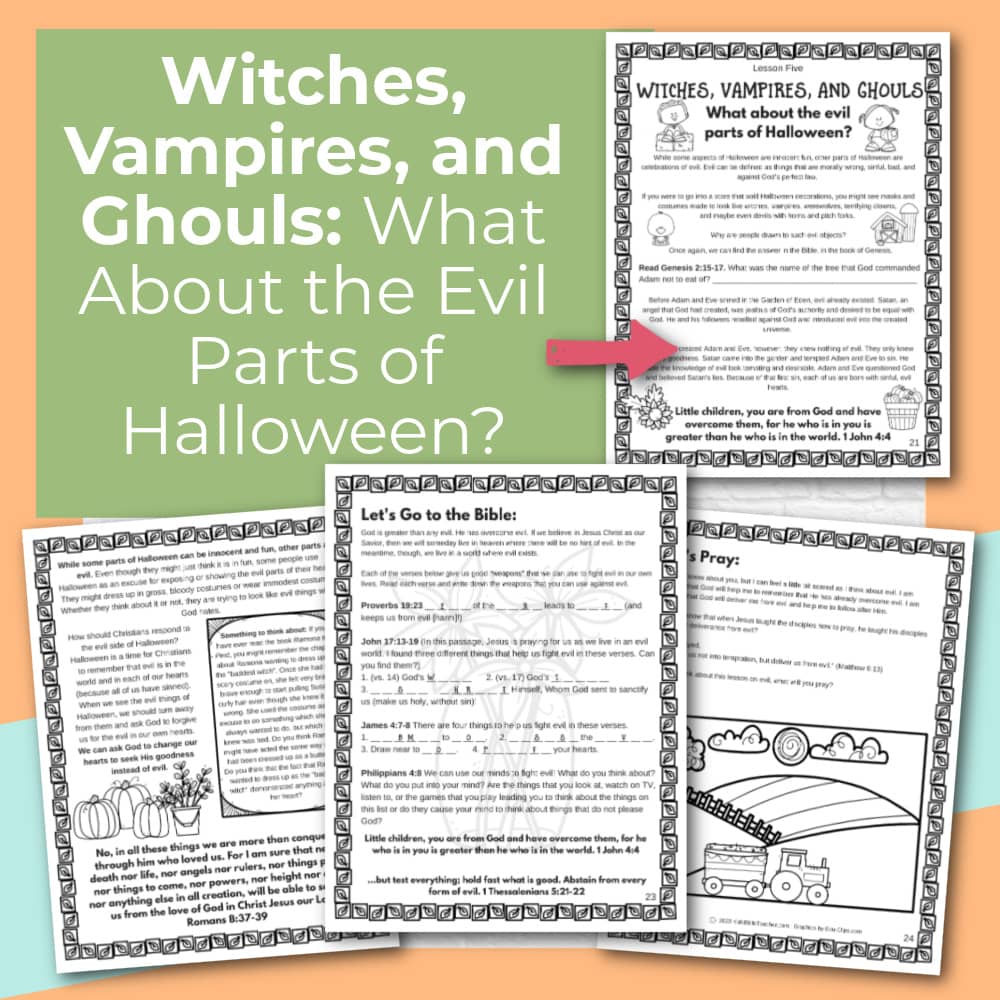 Halloween Bible Study for Kids: A Sweet Opportunity, Seeing the Gospel in Halloween (Printable PDF)