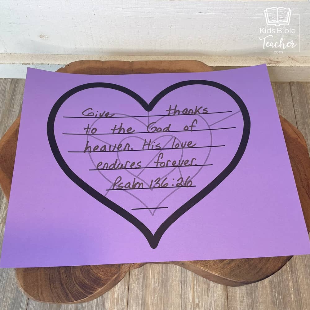 Heart Puzzles for Memory Verses