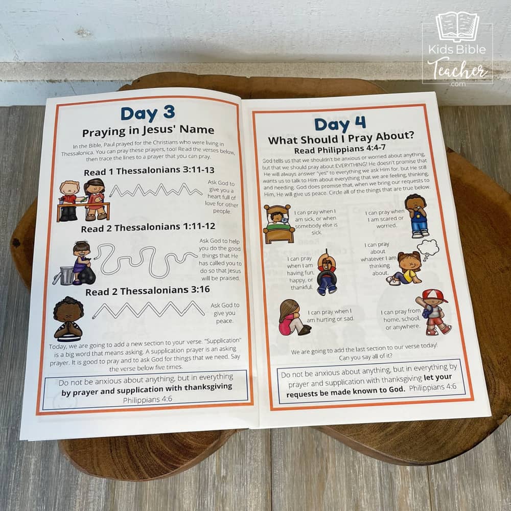 Prayer Journal Pages for Preschoolers and Early Readers