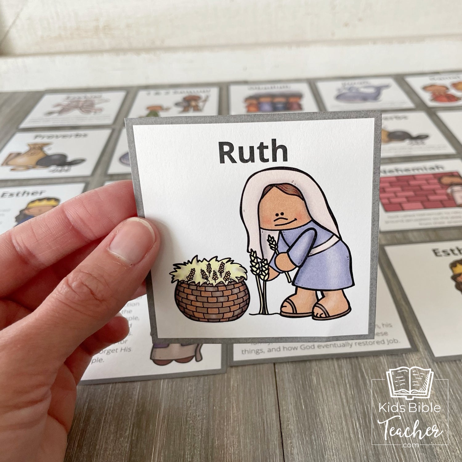 Bible Match Game for Old Testament Books, Bible Games for Youth