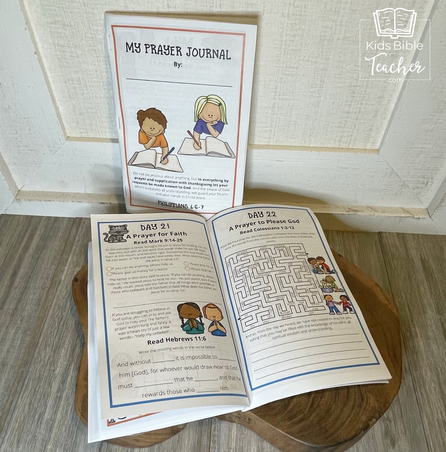 Prayer Journal Pages for Elementary Kids