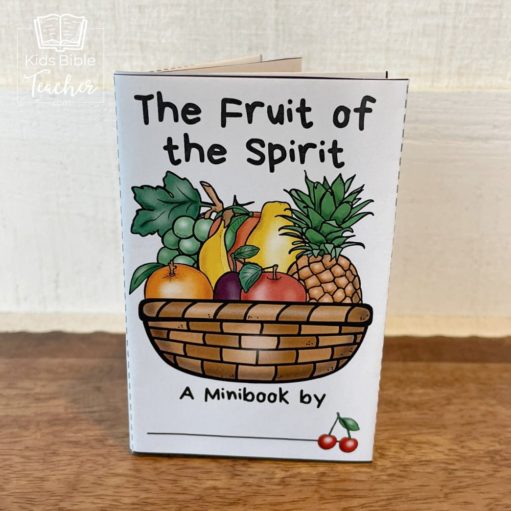 Fruit of the Spirit Mini Book Craft for Kids featuring Galatians 5:22-23