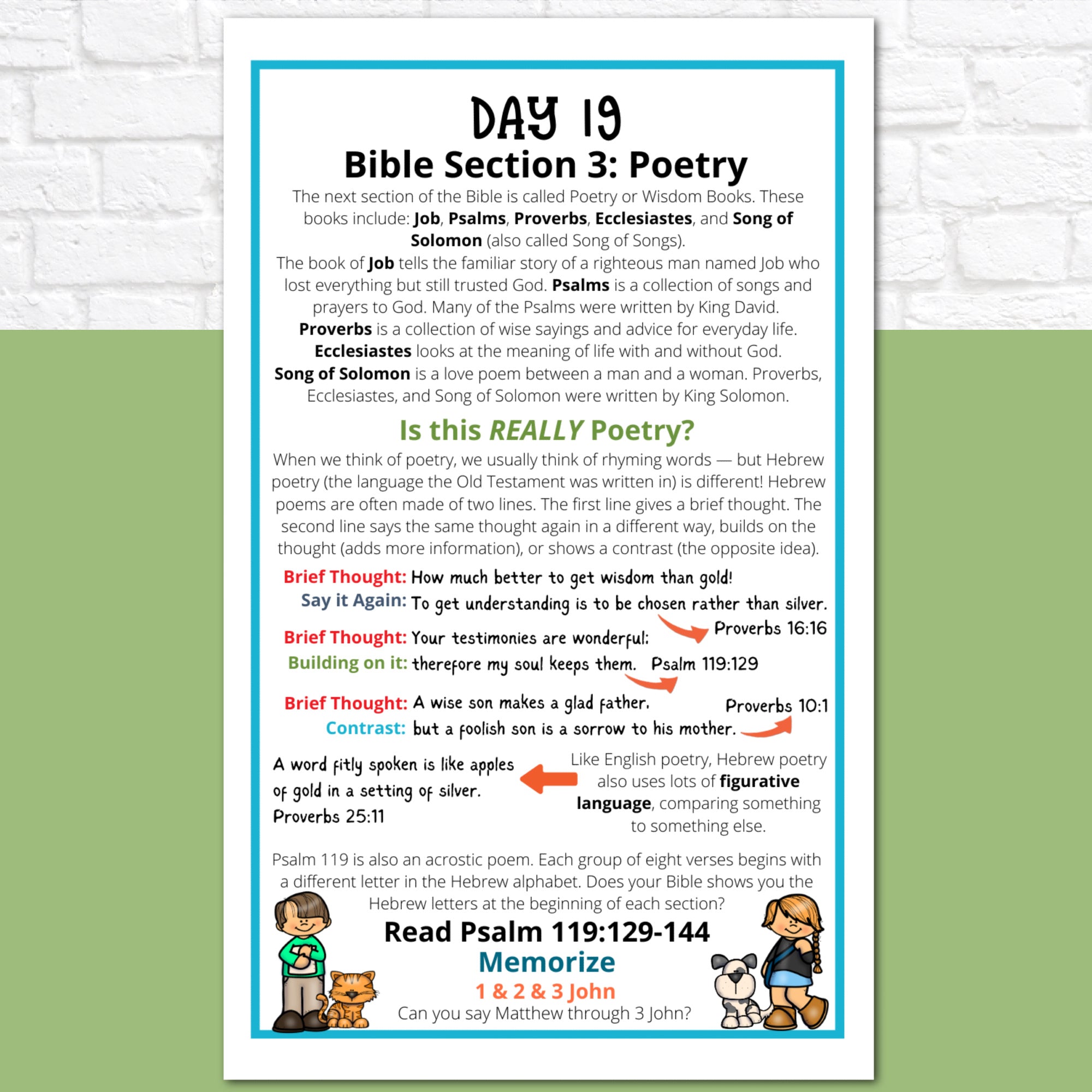 Introduction to the Bible Journal for Elementary Kids