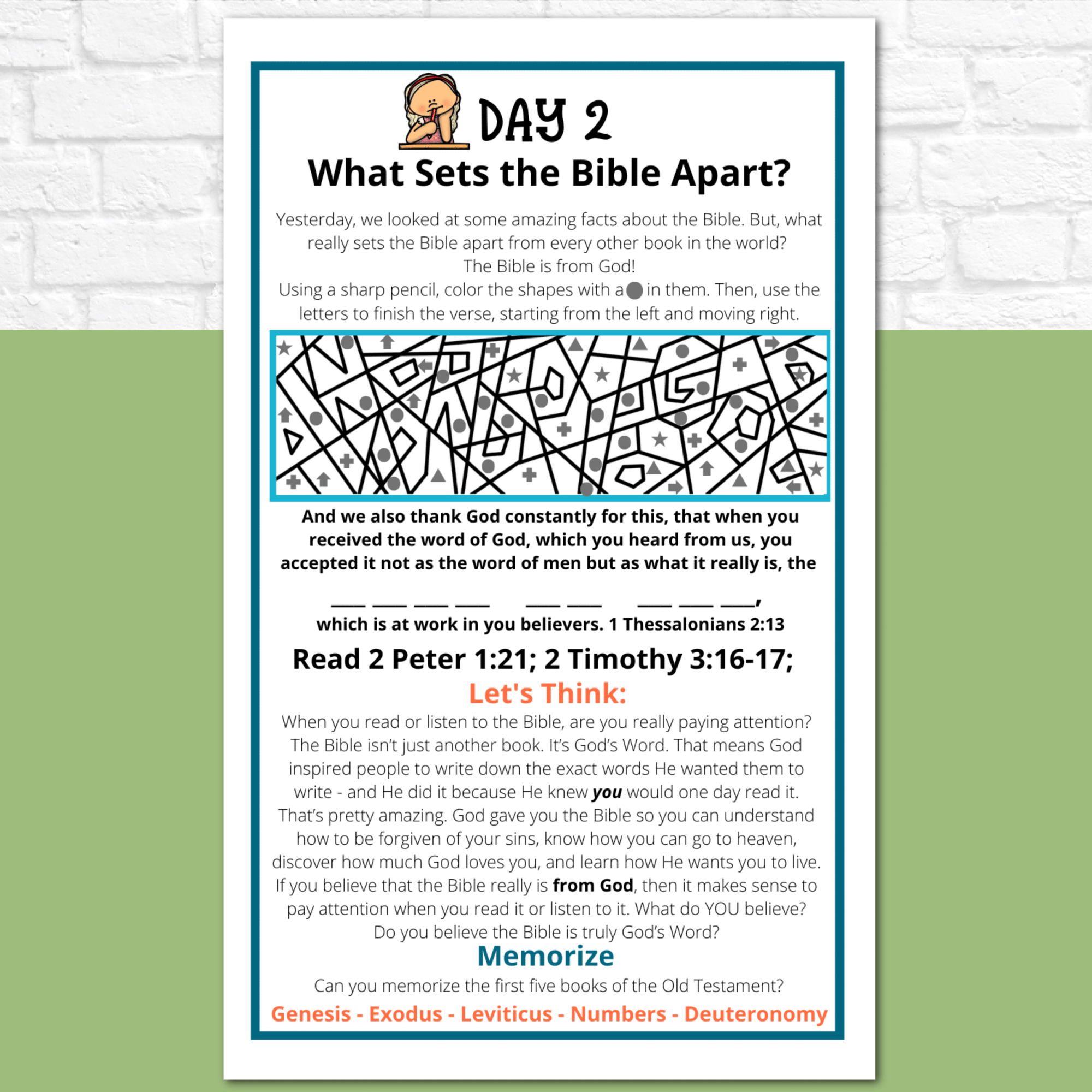 Introduction to the Bible Journal for Elementary Kids