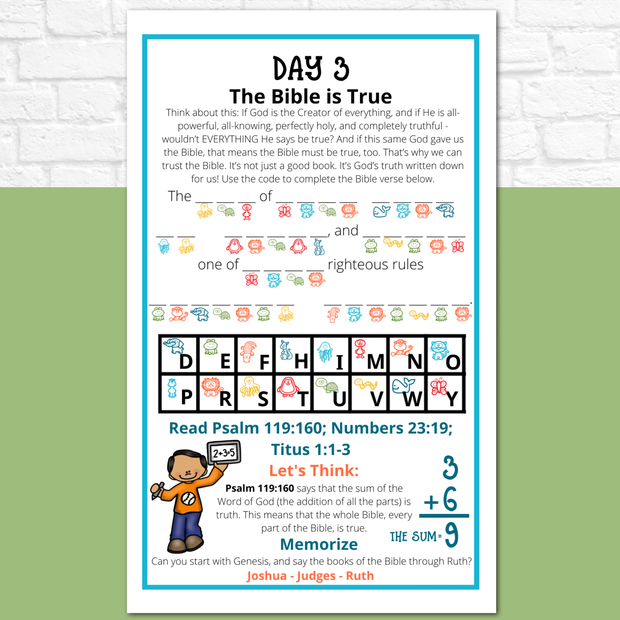 Introduction to the Bible Journal for Elementary Kids