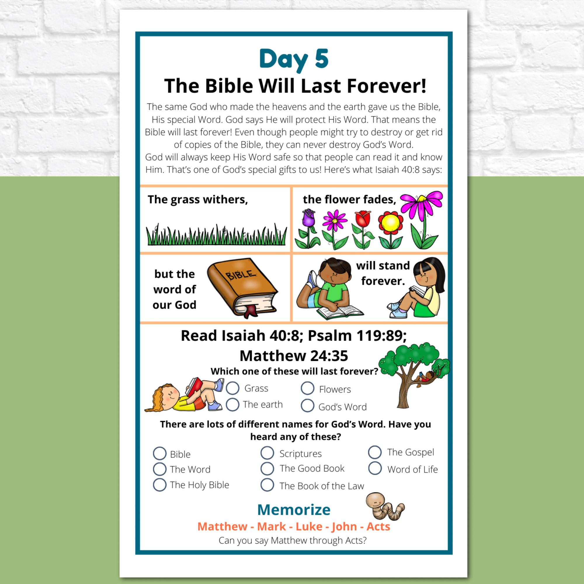 Introduction to the Bible Journal for Preschoolers and Early Readers