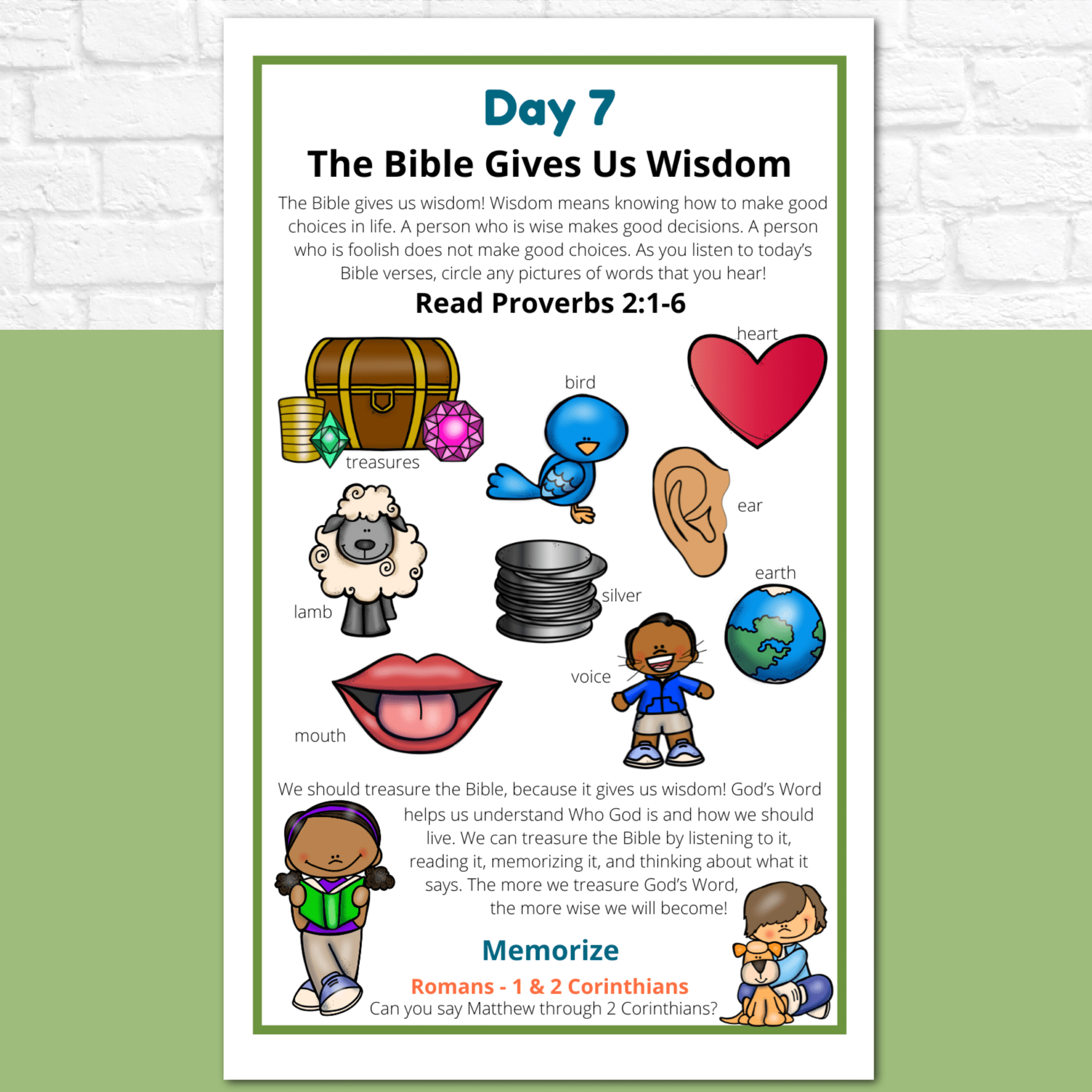 Introduction to the Bible Journal for Preschoolers and Early Readers