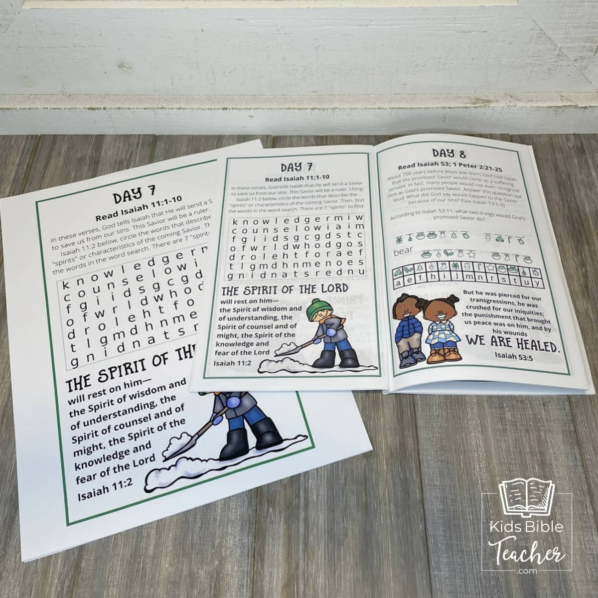 Christmas Bible Journal Pages for Kids 31 Days of Advent Bible Reading (Undated)