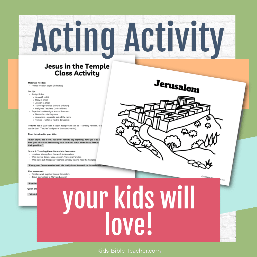 Jesus in the Temple Complete Bible Lesson