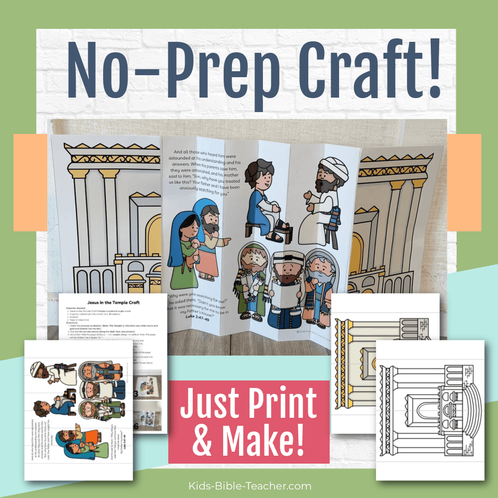 Jesus in the Temple Complete Bible Lesson