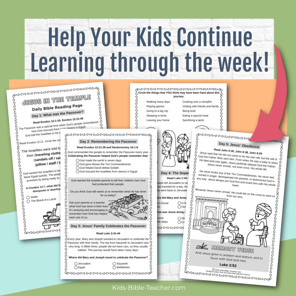 Jesus in the Temple Complete Bible Lesson