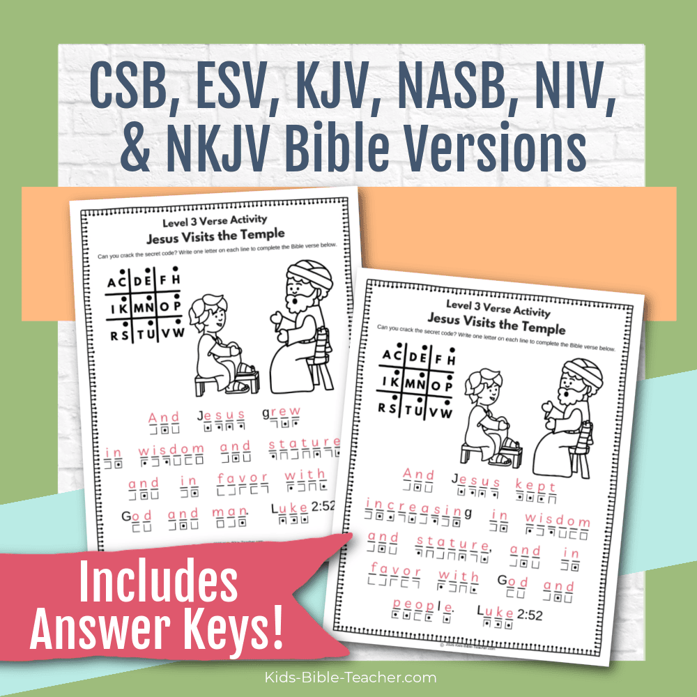 Jesus in the Temple Complete Bible Lesson