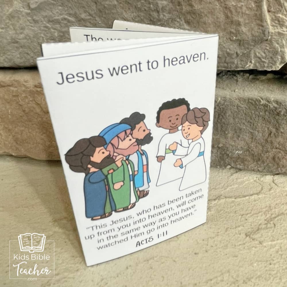 "Jesus Is Risen" Mini Book Easter Bible Craft for Kids