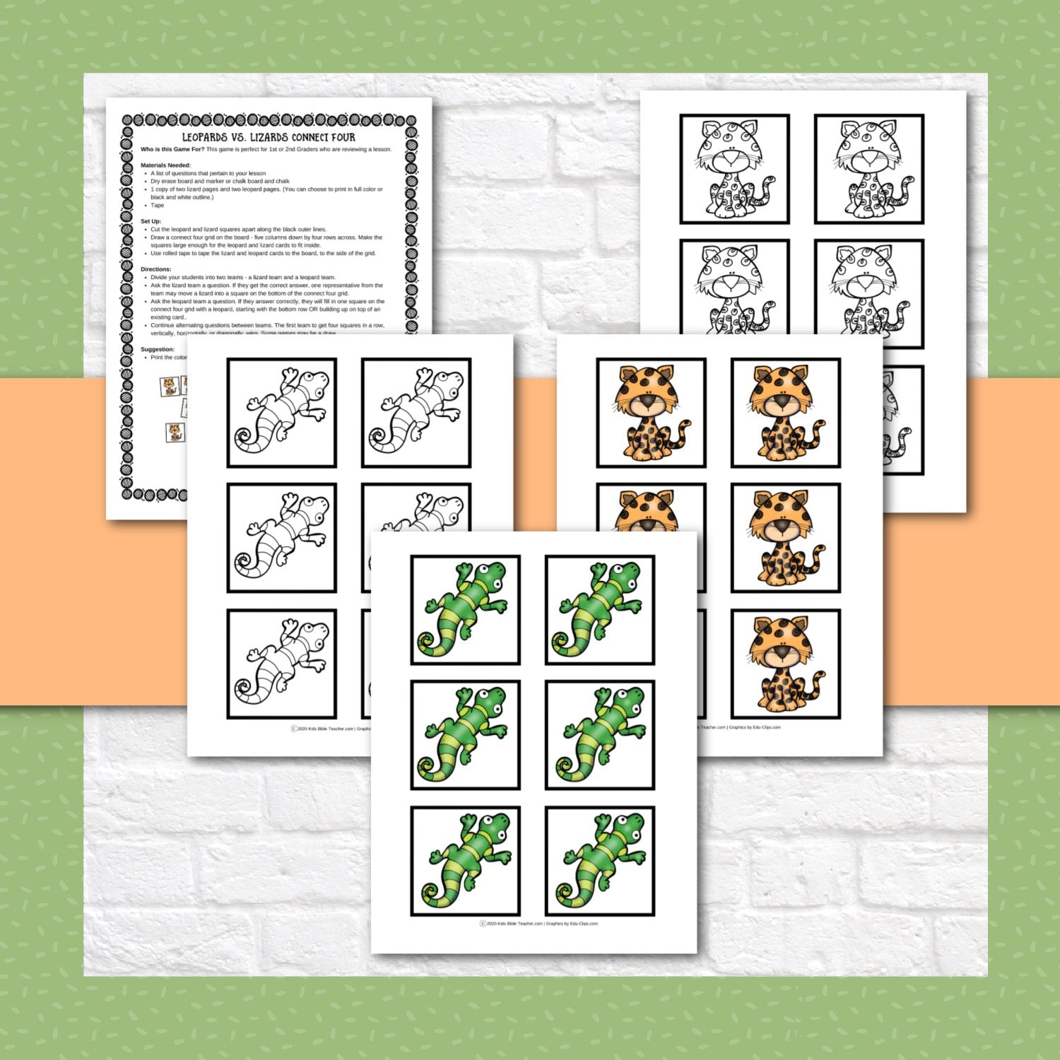 Leopards Vs. Lizards: A Fun Lesson Review Game for Any Subject!