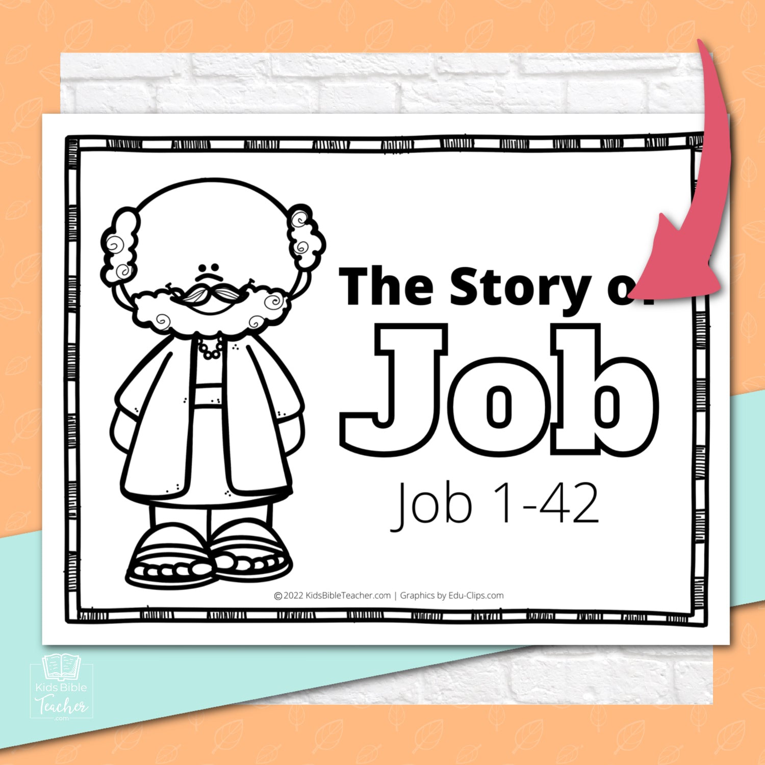 Job Bible Story Activity Booklet Pages - Bible Activity Pages for Class or Home