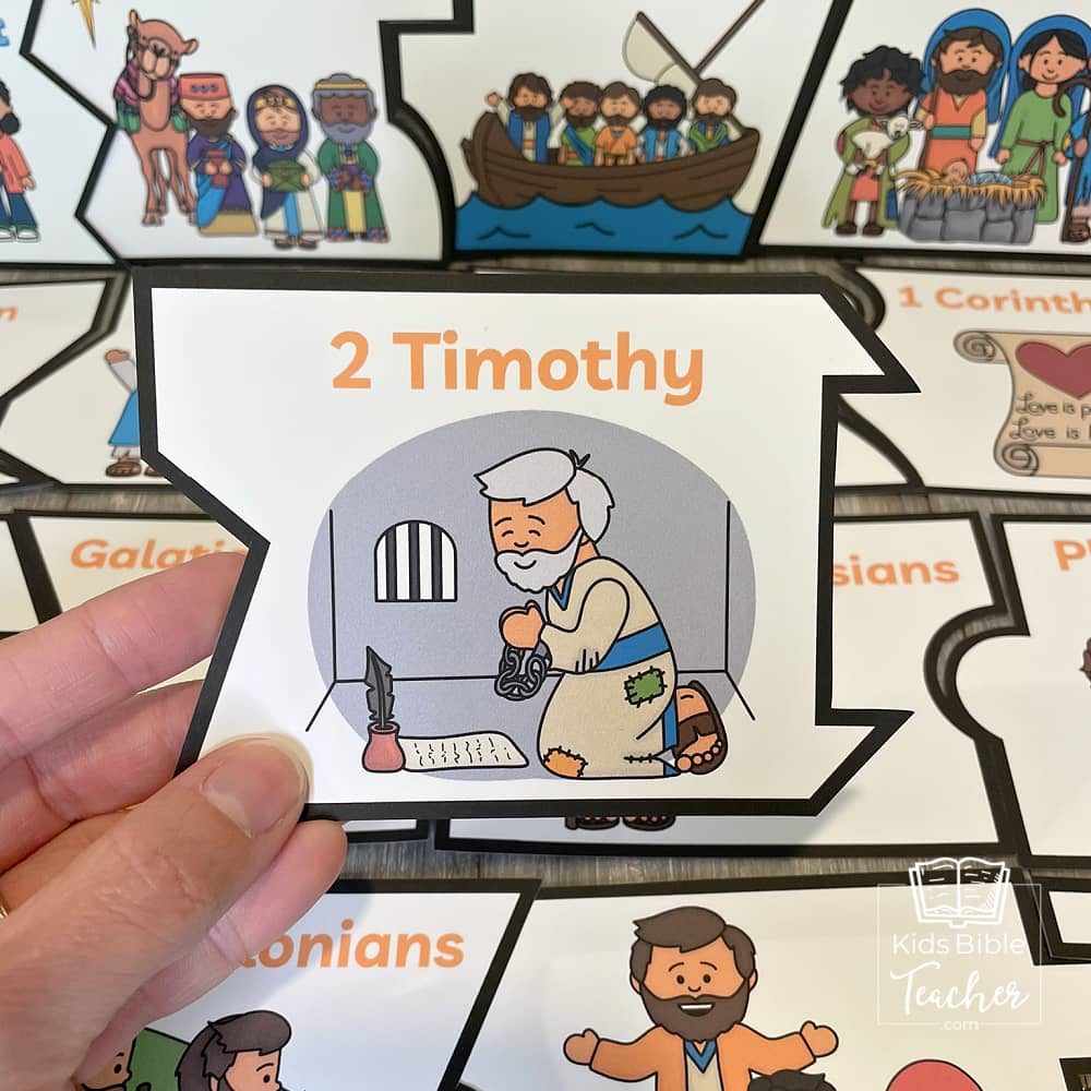 Books of the Bible Puzzle - New Testament Bible Games for Youth