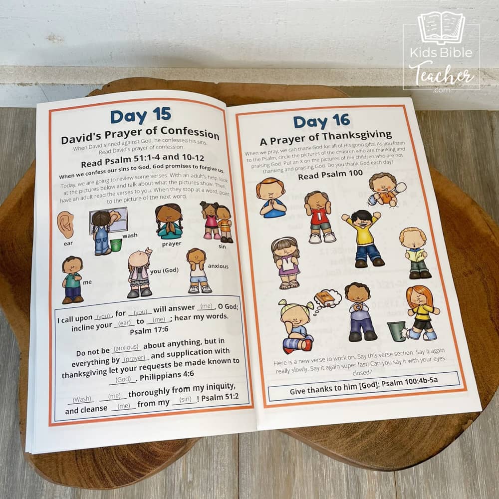 Prayer Journal Pages for Preschoolers and Early Readers