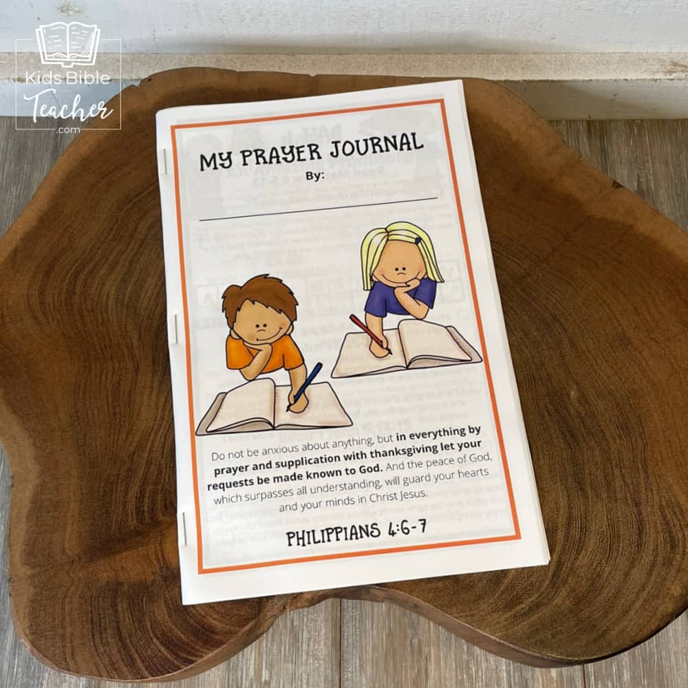 Prayer Journal Pages for Elementary Kids