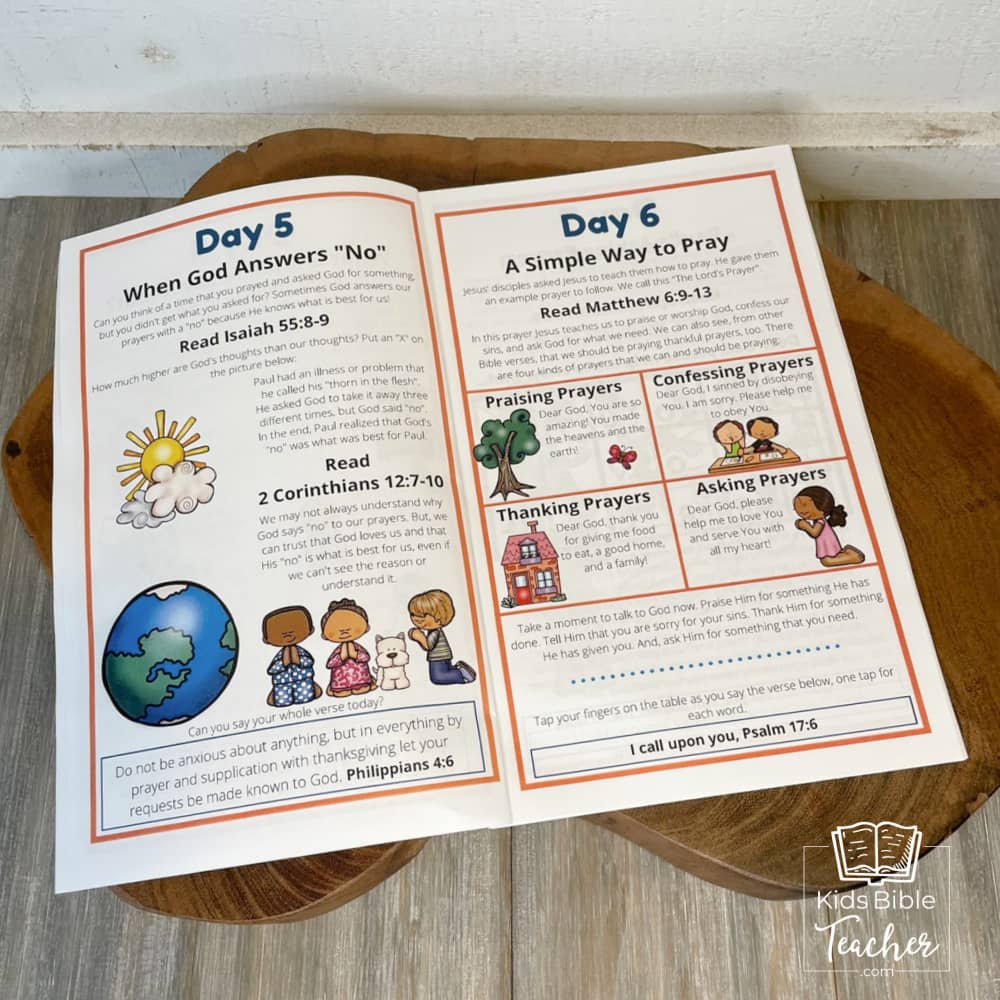 Prayer Journal Pages for Preschoolers and Early Readers