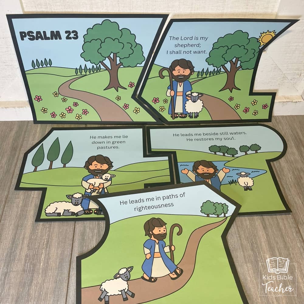 Psalm 23 The Lord is My Shepherd Bundle for Kids