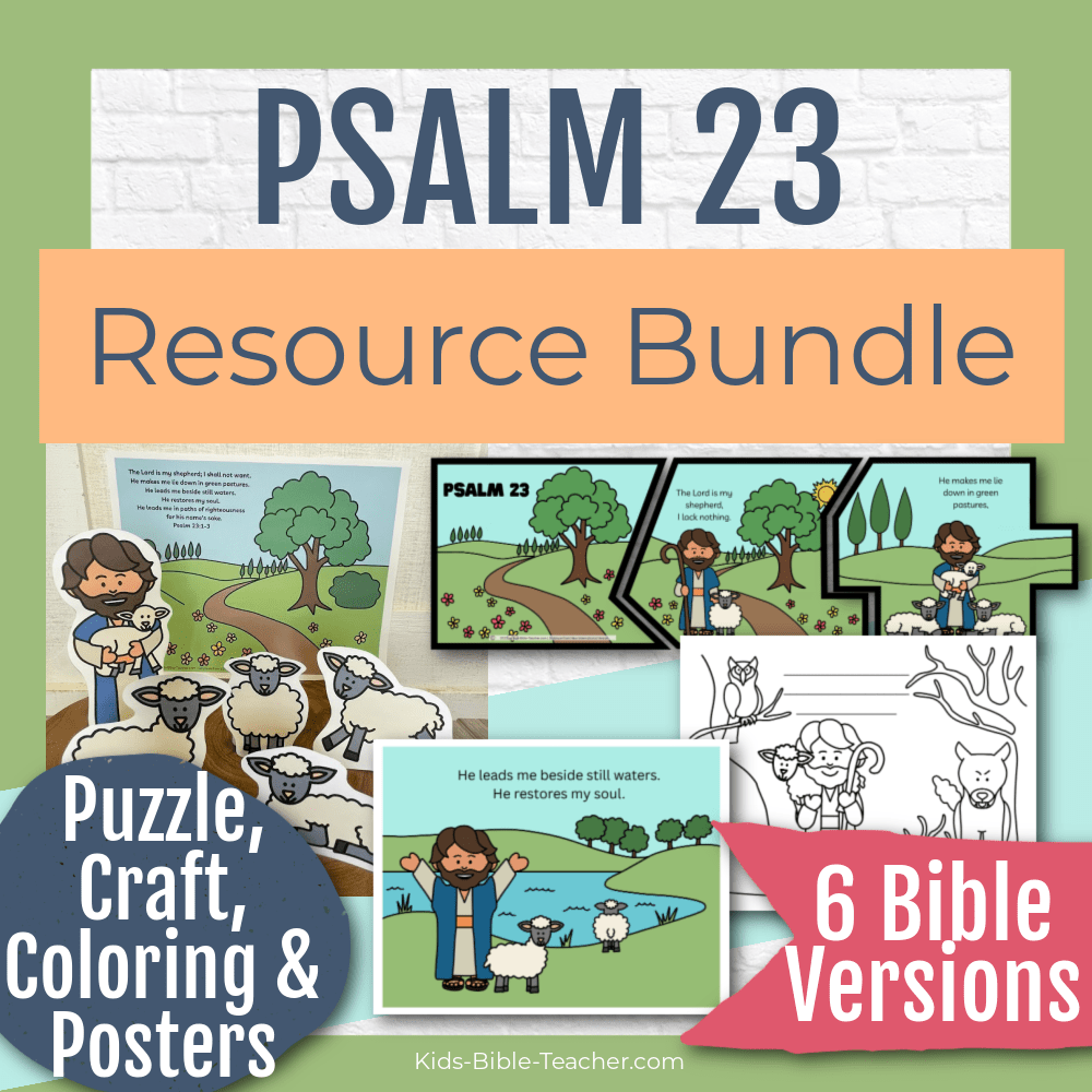 Psalm 23 The Lord is My Shepherd Bundle for Kids