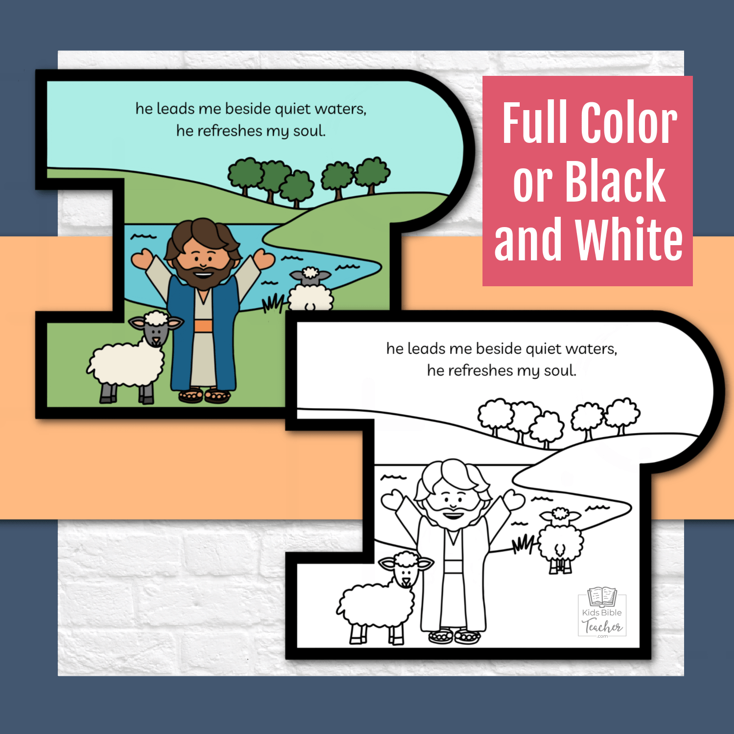 Psalm 23 Bible Puzzle for Kids