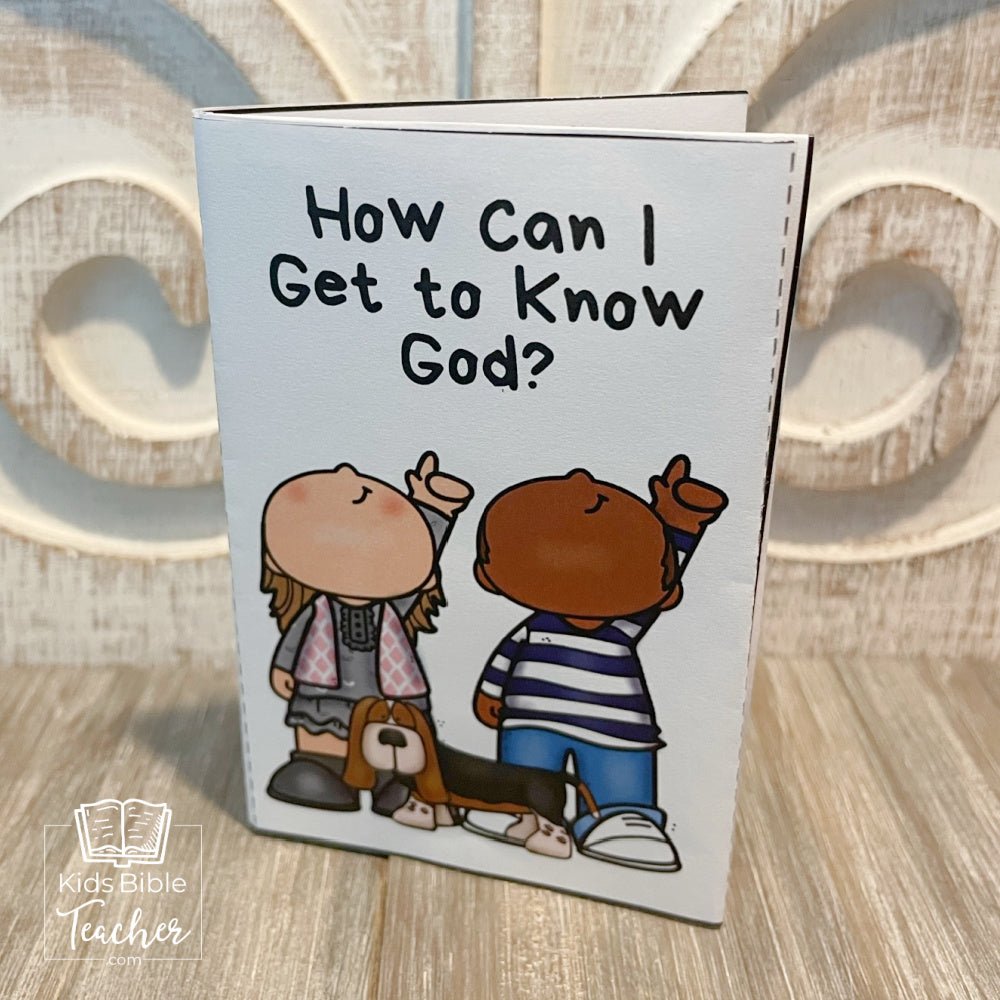 "How Can I Get To Know God?" Mini-Book Salvation Craft for Kids