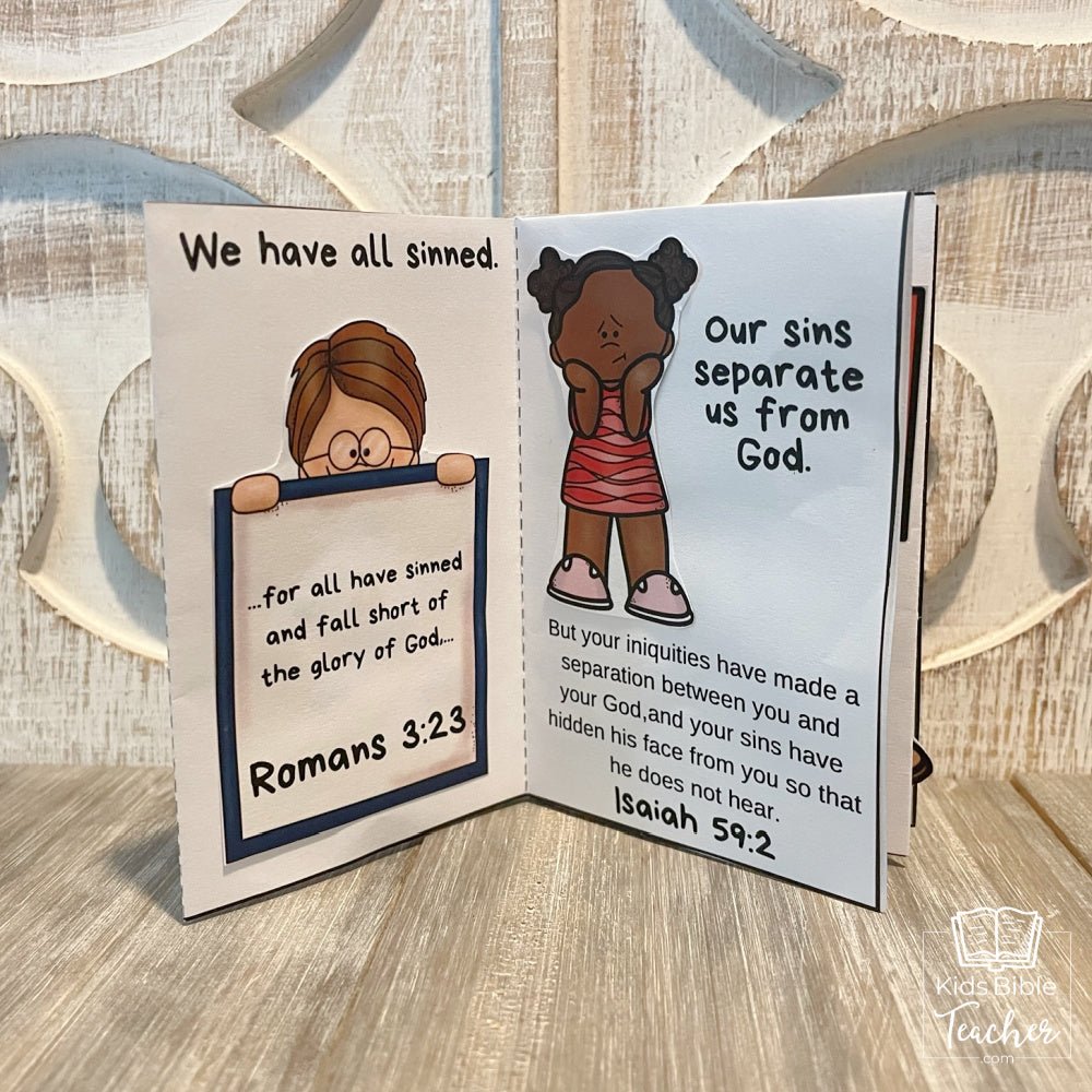 "How Can I Get To Know God?" Mini-Book Salvation Craft for Kids
