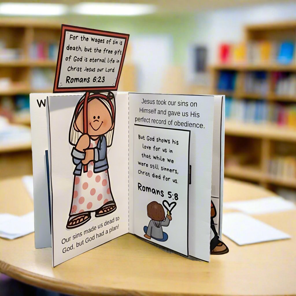 "How Can I Get To Know God?" Mini-Book Salvation Craft for Kids