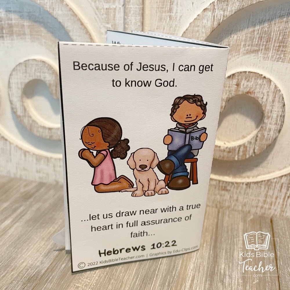 "How Can I Get To Know God?" Mini-Book Salvation Craft for Kids