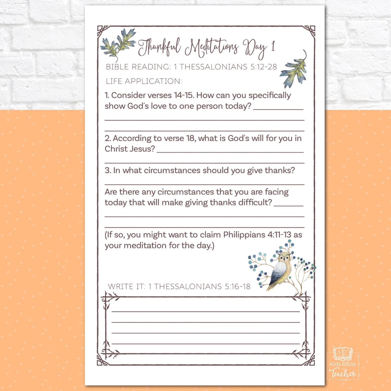 Thankful Meditations Women&