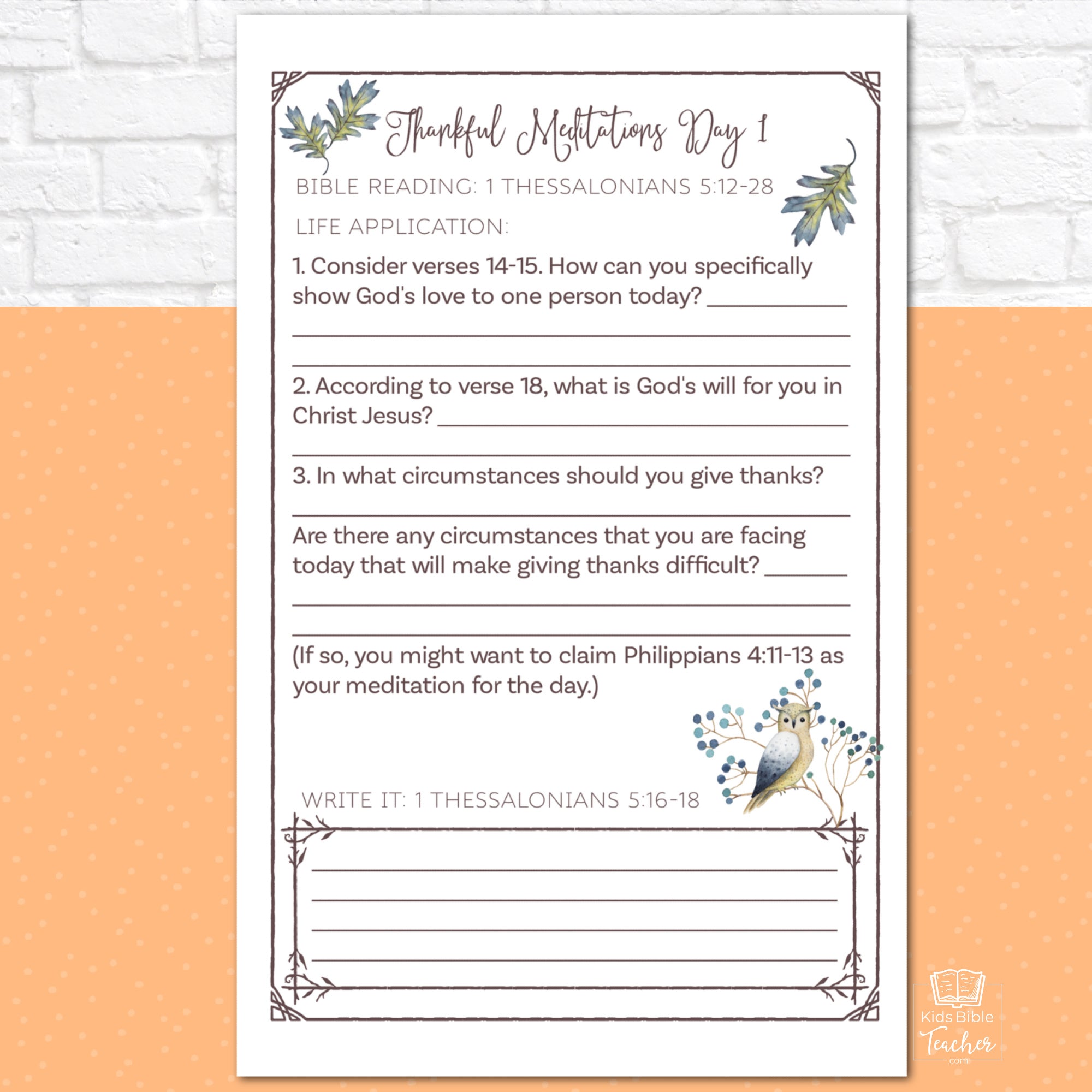 Thankful Meditations Women&