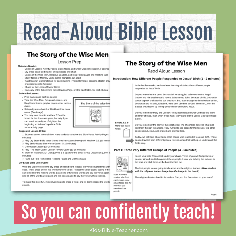 The Wise Men Complete Bible Lesson