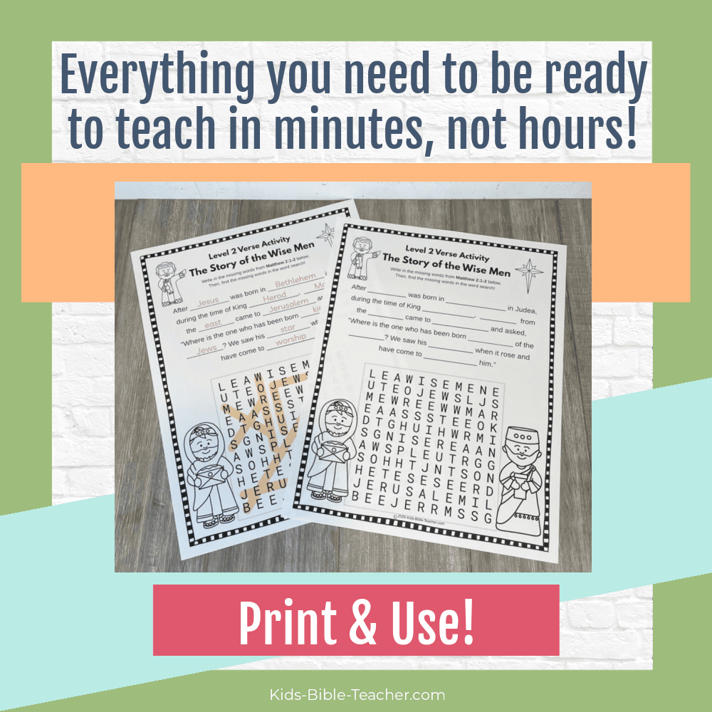 The Wise Men Complete Bible Lesson