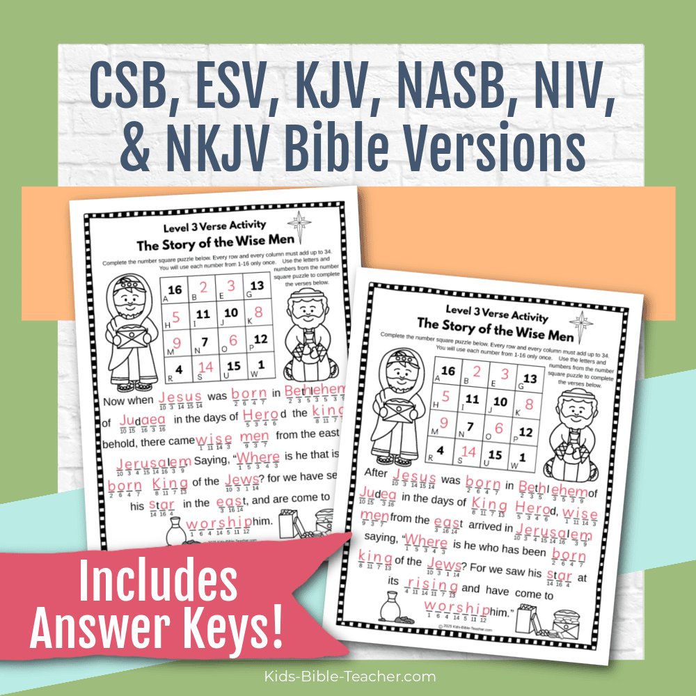 The Wise Men Complete Bible Lesson